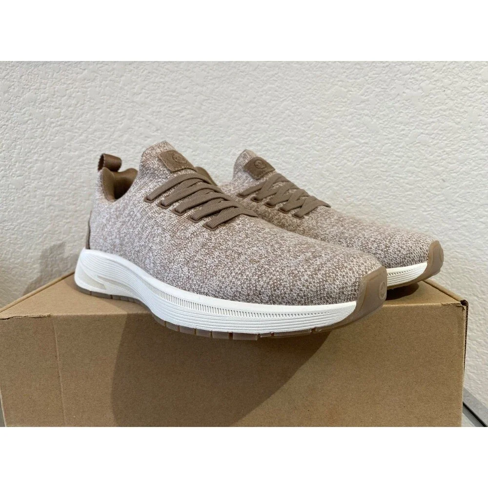 Peter Millar CrownSport Odeon Sneaker Men's US 9 Brown Knit Slip-On Shoes